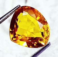 5.50 Ct Natural Yellow Sapphire Pear Shape Loose Gemstone Certified