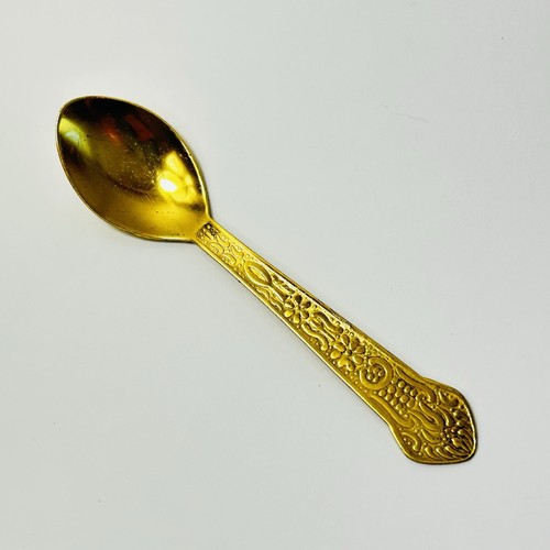 Gold & versilberte Lotusblume Wüstenschale mit Löffel Einweihung Dekoration - Bild 9 von 11
