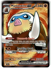 pokemon card mamoswine ex #174 Prices | Journey Together Placeholder Image Provided Mamoswine 21/111 Rare :: Crimson