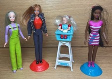 McDonald's 1998 Barbie Complete Set of 4 No Packaging