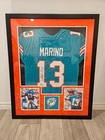 FRAMED Autographed/Signed DAN MARINO 33x42 Miami Football Jersey Beckettt COA