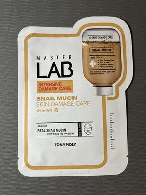 TONYMOLY Master Lab Mask Sheet 19g x 10pcs Snail Mucin Skin Care Mask Sheets NEW