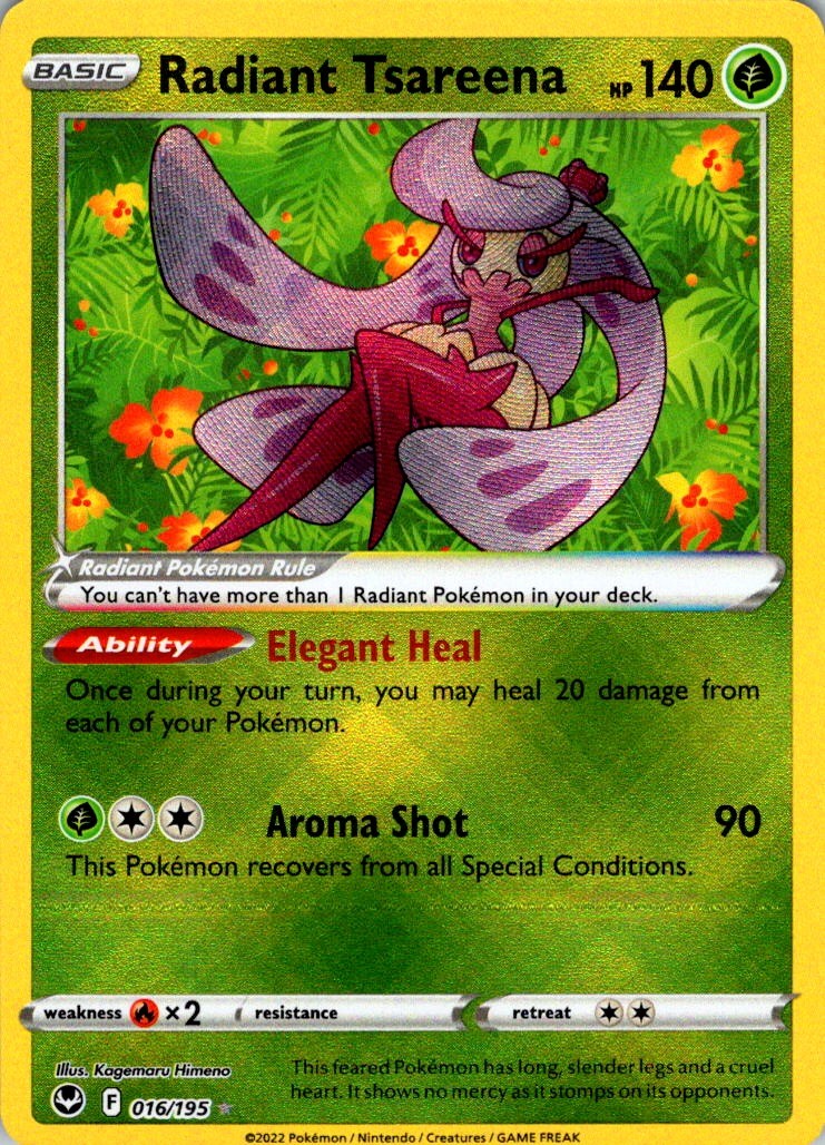 Radiant Tsareena Radiant Rare SWSH12: Silver Tempest 016/195 NM