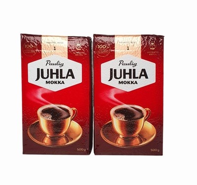 Paulig Juhla Mokka 2x500g Original Finnischer Kaffee Mild Filterkaffee Gemahlen