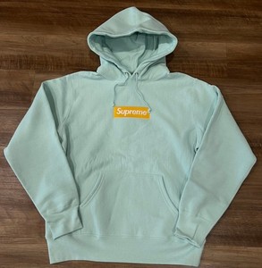 Blue Supreme Box Logo Hoodie | eBay