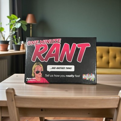 NEW SEALED Solid Roots Family Games ONE MINUTE RANT Box SW Bell Timer Free Ship