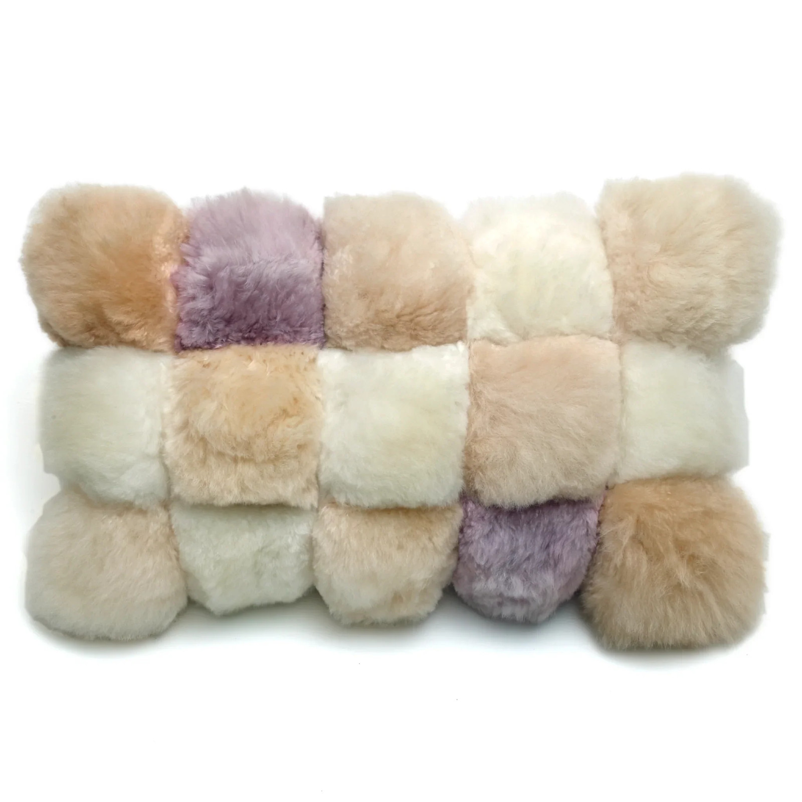 ALPACA LAVENDER COLORBLOCK PILLOW