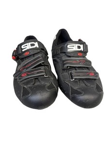 SIDI S-PRO Road Cycling Shoes Mens 45 Black 3 Bolt Cleats Set Bike