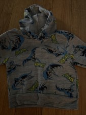 DC Comics Batman Logo Hooded Boys Sweatshirt Size 4