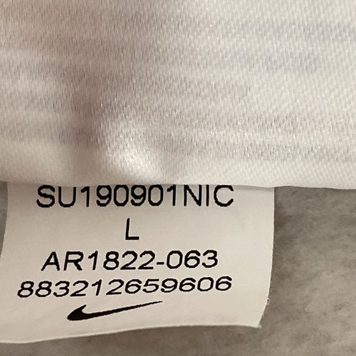 Nike Air Centre Logo Sweatshirt Mens Size Large Spelled Out Arc Logo Grey - Picture 6 of 6