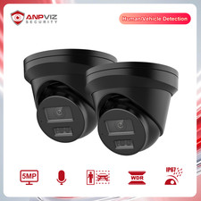 Anpviz 5MP PoE IP Camera Outdoor with Audio Smart Color Night Vision IP67 2PCS