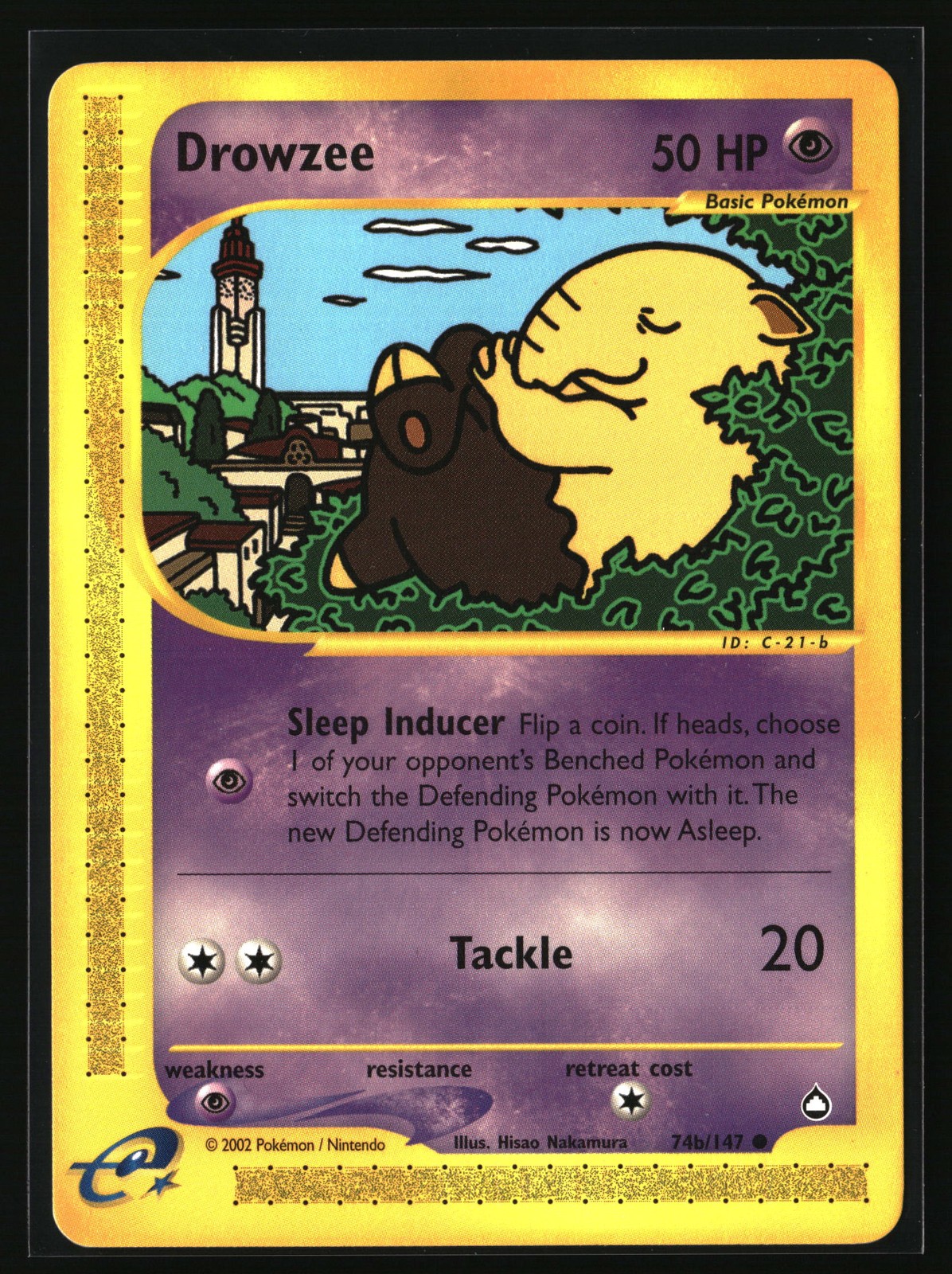 Drowzee (74a) Common Aquapolis 074a/147 NM