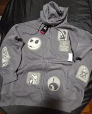 Disney Nightmare Before Christmas Multi-Path Full Zip Women's Hoodie Gray XL
