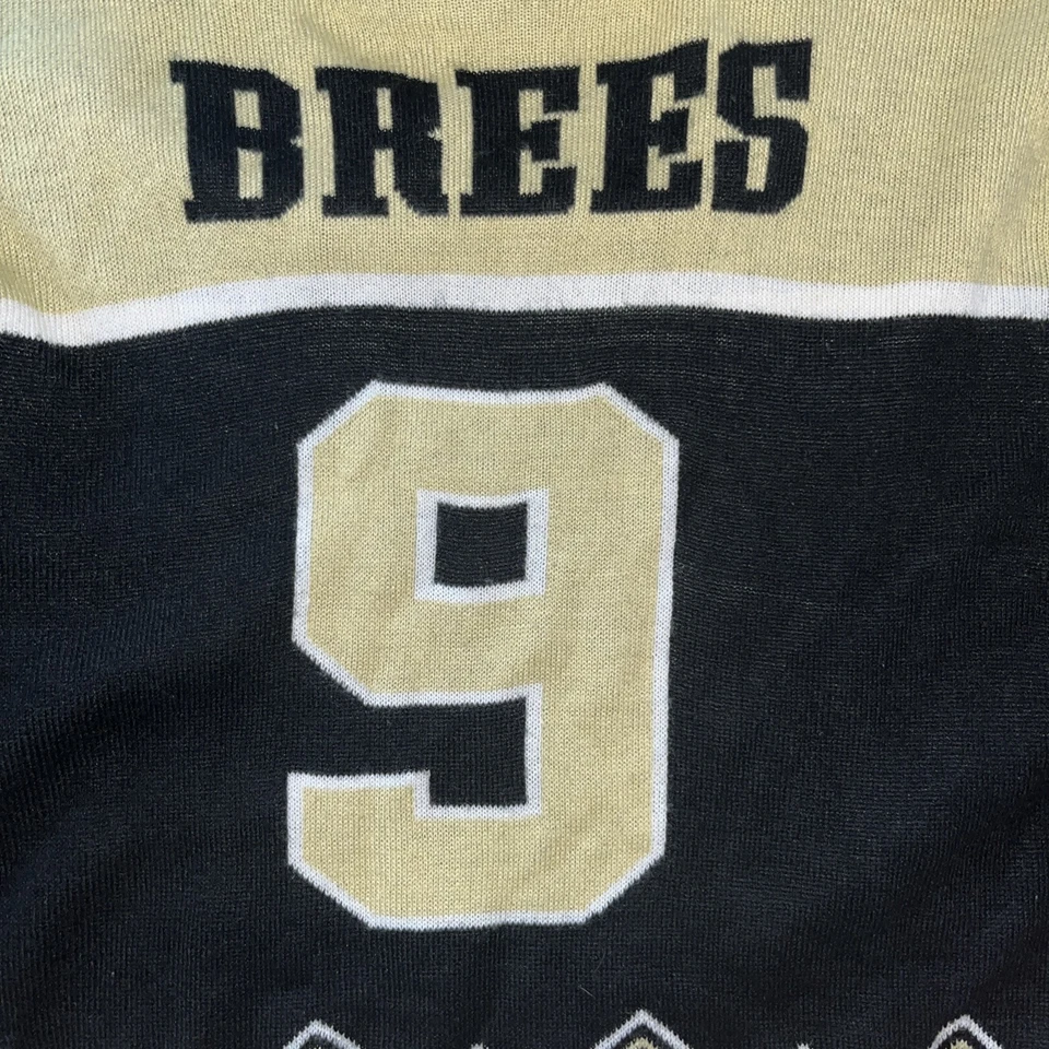 Ropa del equipo de la NFL Navidad 🎄 Suéter de fútbol americano Drew Brees Saints para hombre talla L grande Foto 2 de 4