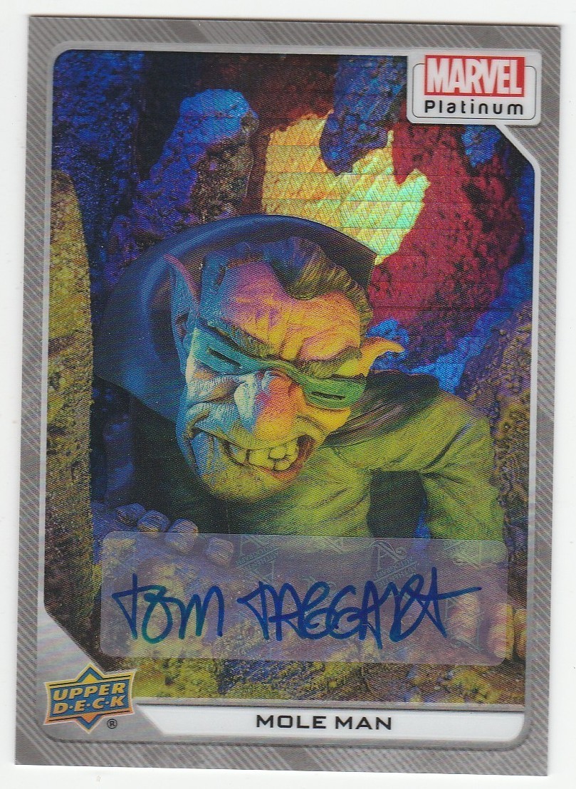 2023 MARVEL PLATINUM * WHITE RAINBOW AUTO * MOLE MAN * #05/10 !!!