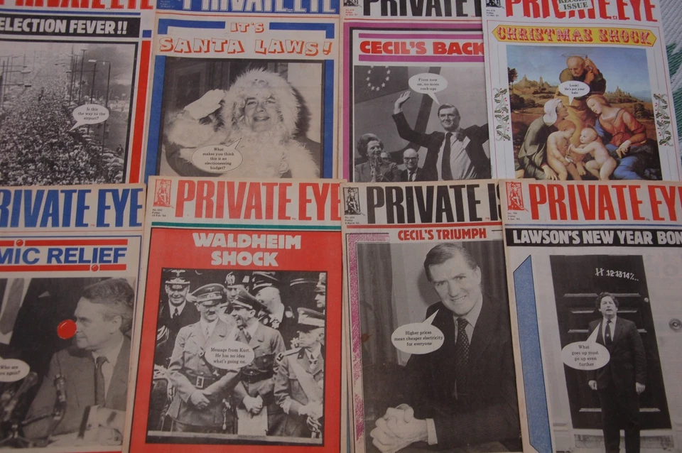 10x 1987-89 Private Eye Magazines Political Satire Thatcher Royal Family etc - Image 3 of 3