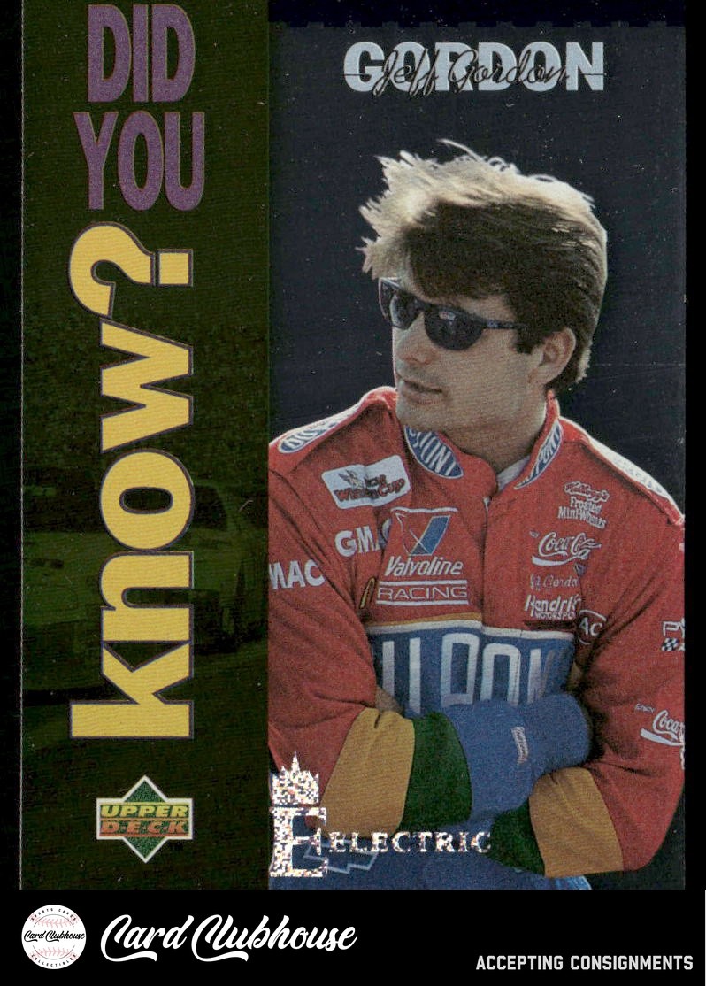1995 Upper Deck Silver Signature / Electric Silver #163 Jeff Gordon