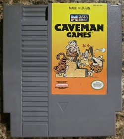 Caveman Games (Nintendo Entertainment System, NES, 1990) Cartridge Tested