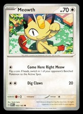 Carta Pokémon Meowth SV: Scarlatto e Viola 151 #052/165