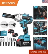 21V Brushless Impact Wrench 479 ft-lbs Torque with Complete Socket & Drill Set
