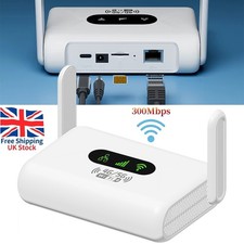 4G LTE CPE Wireless Router with SIM Card Slot 300Mbps WiFi Hotspot UNLOCKED
