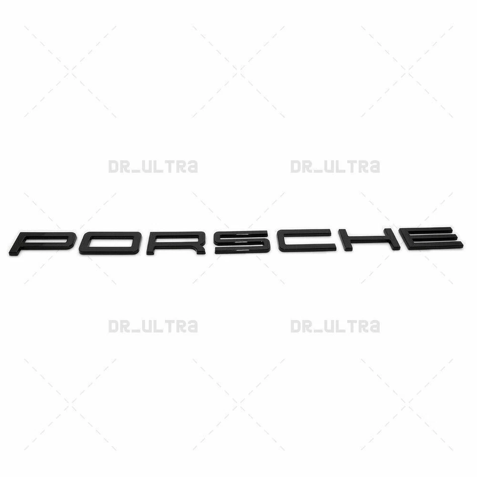 Nuevo negro brillante Porsche letras insignia trasera emblema aspecto cubierta tapa 991-559-235-91 Foto 3 de 4