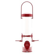 Perky-Pet Red 2-in-1 Tube Bird Feeder