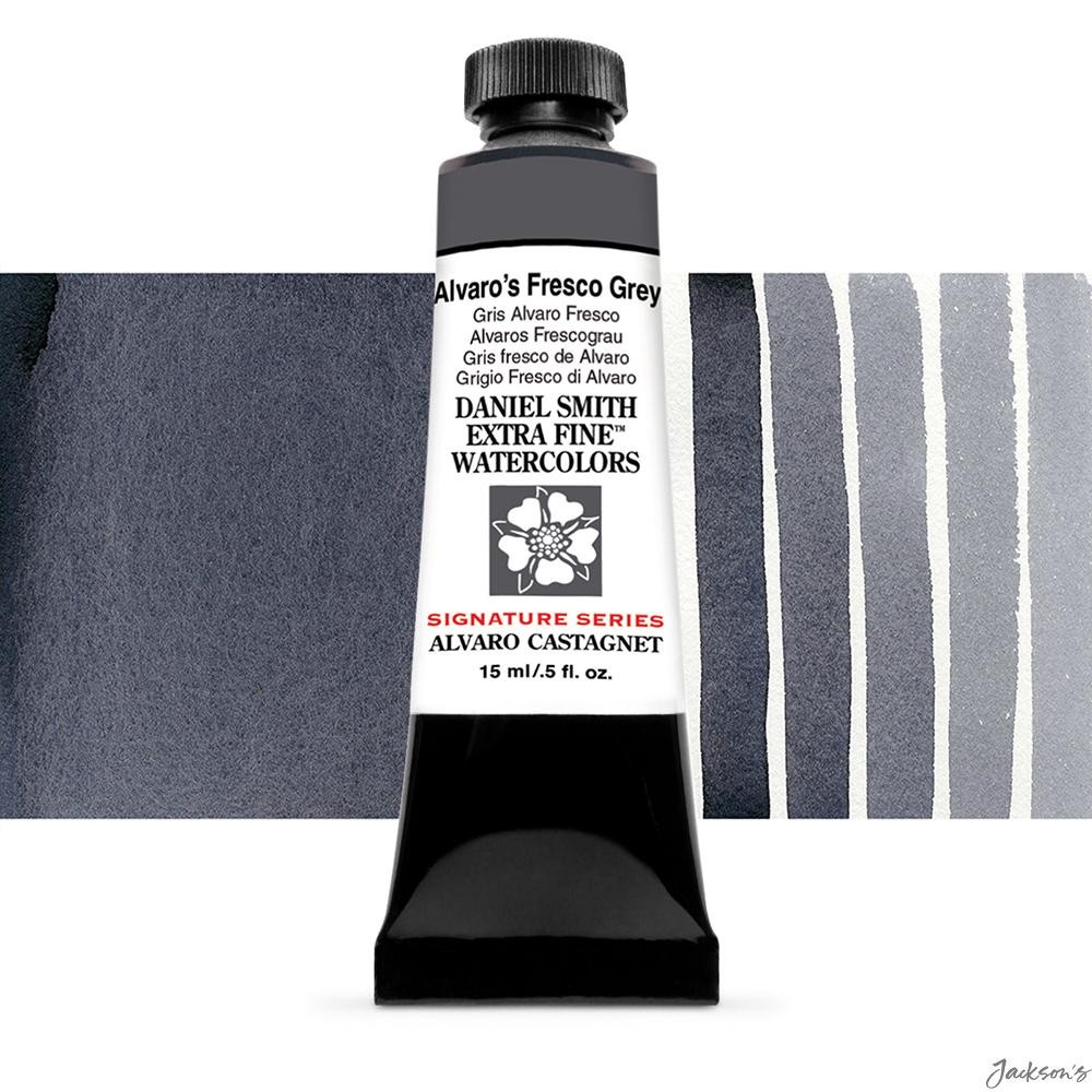 Daniel Smith Signature Series Watercolour Paint Tube 15ml Alvaro's Fresco Grey