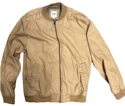 GAP Spring Bomber Jacket Mens XS Brown Full Zip