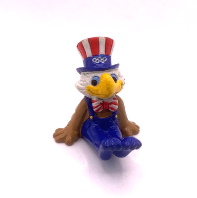 Maskottchen Olympia 1984 Los Angeles Sam the Olympic Eagle Adler Turnen Turner