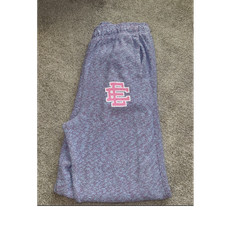 Eric Emanuel Gray Sweatpants Pink Logo Men s ...