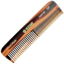 Kent Handmade A OT Pocket Comb, Coarse & Fine 1 Count (Pack of 1), Brown 
