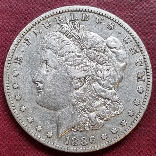 1886 O Morgan Dollar 1$ XF - AU Clashed Die Reverse VAM 1A1 #98373