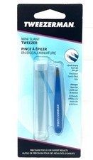 TWEEZERMAN Professional quality, 25 slant 1248-GTR Bahama Blue Stainless Steel