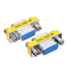 VGA Gender Changer 2 Pack Female To Female Adapter Coupler Cable Extender Joiner