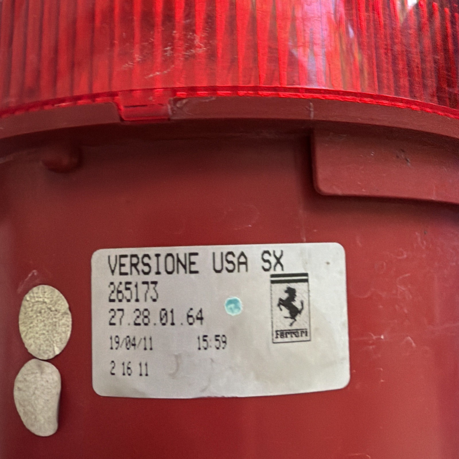 Fits Ferrari 458 Italia Spider Speciale Rear Driver Left Tail Light Tail Lamp