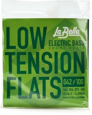 La Bella LTF-4A-S Low Tension Flexible Flats Bass Guitar Strings - .042-.100
