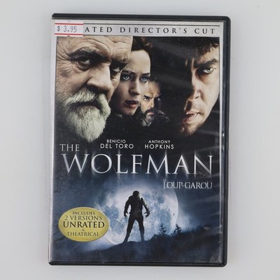 The Wolfman DVD 2009 Director's Cut Unrated & Theatrical Benicio Del Toro
