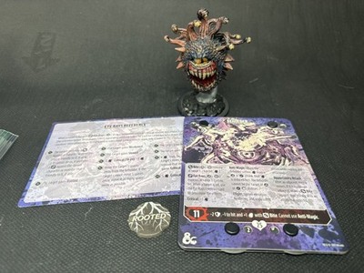 BEHOLDER/BEHOLDER TYRANT - Hand-Painted Proxy Mini & Cards -D&D Onslaught!!