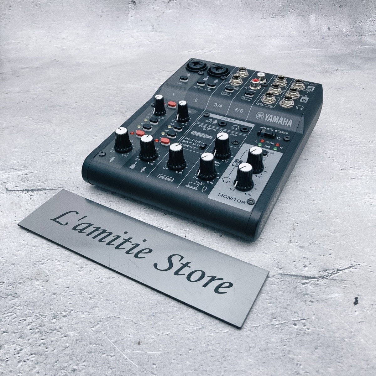 YAMAHA AG06MK2 B 6ch Live Streaming Mixer Black AG 06 AG06 MK2