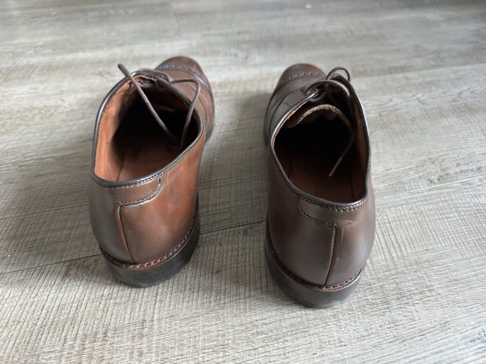 Allen Edmonds Fifth Avenue Cap Toe Oxford Dress Shoes Mens Size 10.5 E Drk Chili - Image 4 of 4