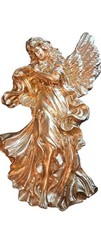 Chrome Gold Angel with Violin Wall Hanging Art Home Decor