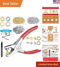 Professional Eyelet Pliers Kit with 800 Metal Eyelets   Perfect for DIY Crafts