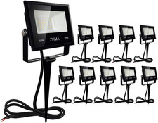 10W LED Landscape Lights 12V Low Voltage Warm White IP66 Waterproof Garden Flood