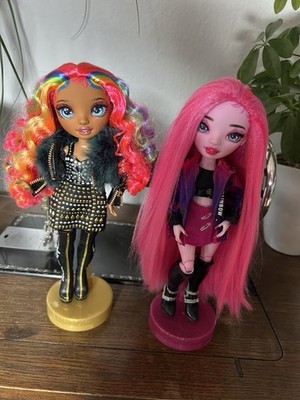 Rainbow High & Shadow High Doll Set   Carmen Major & Pinkie James   Restyled