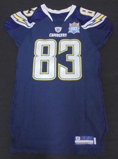Vincent Jackson 2009 San Diego Chargers Game Used Home Jersey PHOTOMATCH
