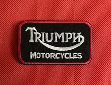Triumph Style Motorcycles Biker Rocker badges Iron Sew On Embroidered Patches