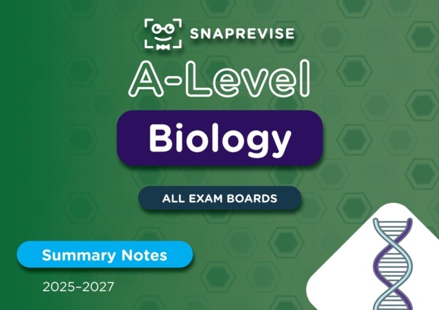 SnapRevise A-Level Biology Summary Notes (Paperback Book) - Image 2