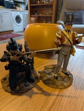 Pair of vintage resin Napoleonic figures