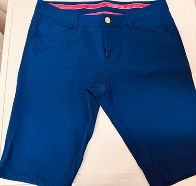 Alberto Golfshort Mona, blau, Gr. 38 regular slim fit, 3xDRY Cooler, wie neu